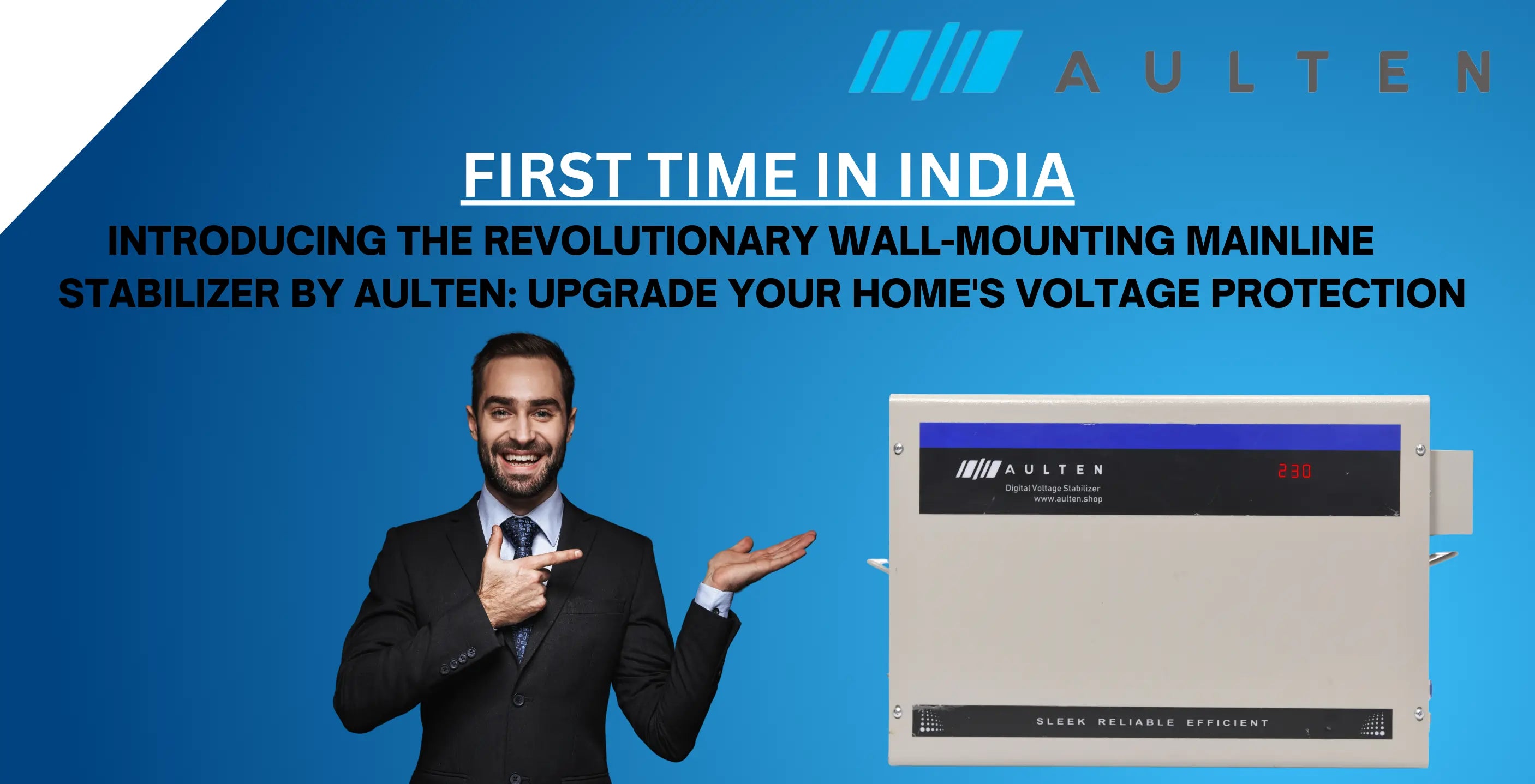 Introducing the Revolutionary Wall-Mounting Mainline Stabilizer by Aulten: Upgrade Your Home's Voltage Protection