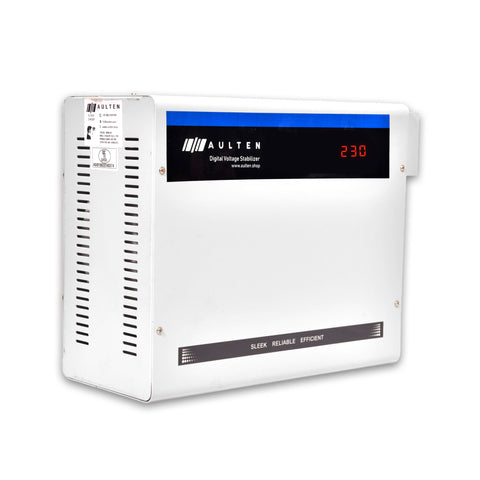 AULTEN Mainline Voltage stabilizer for Home 10 KVA Heavy Duty 8000W 140V-280V AD062 (Grey)