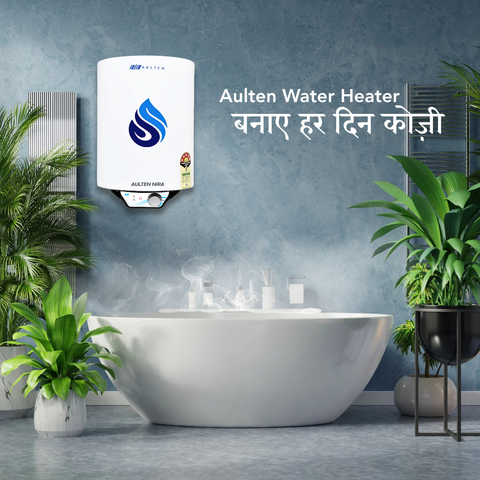 AULTEN NIRA 50 Ltr Geyser 5 Star Rated Storage Water Heater (Geyser) With Advanced Multi-Layered Safety AD100 (White)