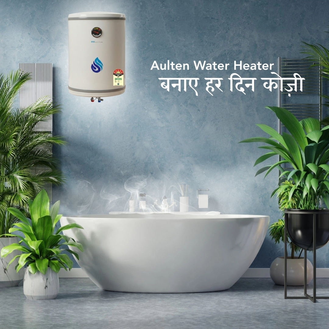 AULTEN NIRA 50 Ltr Geyser 5 Star Rated Storage Water Heater (Geyser) With Advanced Multi-Layered Safety AD100 (White)