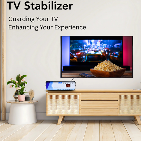 AULTEN Digital Voltage Stabilizer for TV Upto 140cm TV 3 Amps 90V-290V ALT-AVR-035 (BLACK)