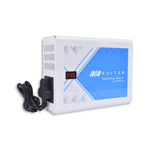 AULTEN Multipurpose Voltage Stabilizer for Home 1.5 KVA 1200W 70V-290V AD054 (White)