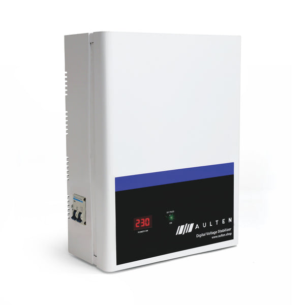 AULTEN Mainline Voltage stabilizer for Home 5 KVA Heavy Duty 4000W 90V-300V AD009 (White)