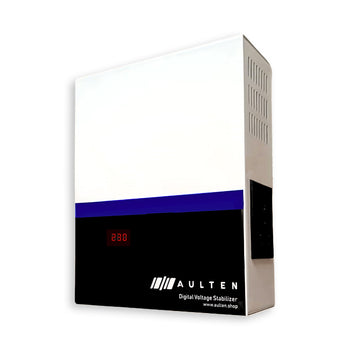 AULTEN Automatic Digital Voltage Stabilizer for Washing Machine, Microwave Oven and Treadmill 5000VA 4000W 160V-280V AD019 (White)