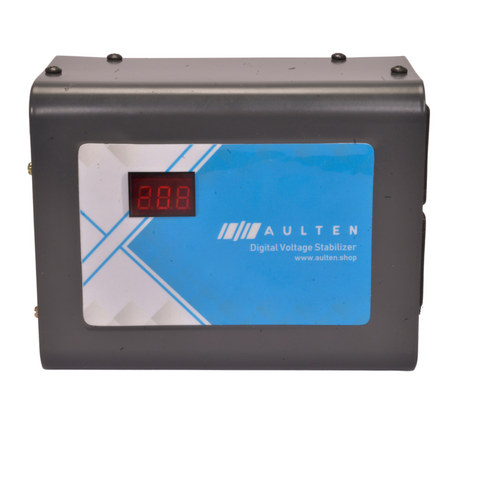Aulten Gem Plus TV Voltage Stabilizer for Upto 75 Inch TV 100V-290V with Digital Display (2 Amps) AD048 (Black)