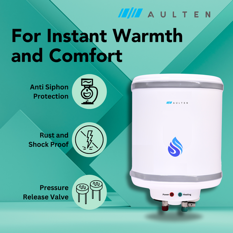 AULTEN Stellar Pro 25 Ltr Geyser 5 Star Rated Storage Water Heater (Geyser) With Advanced Multi-Layered Safety