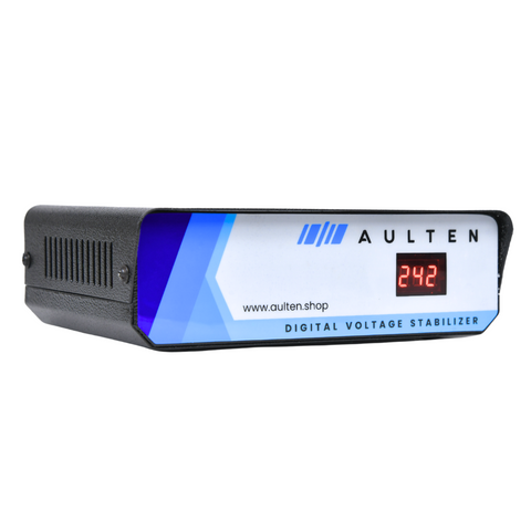 AULTEN Digital Voltage Stabilizer for TV Upto 140cm TV 3 Amps 90V-290V ALT-AVR-035 (BLACK)