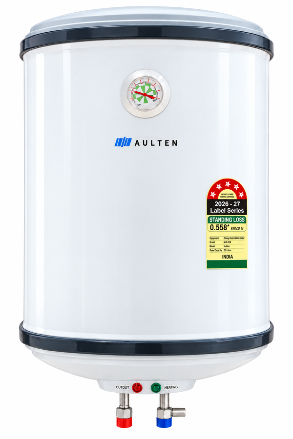 AULTEN Magic Gold 50 Ltr Geyser 5 Star Rated Storage Water Heater (Geyser) With Advanced Multi-functional Safety Valve AD108 (White)