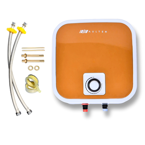 AULTEN NIRA 15 Ltr Geyser 5 Star Rated Storage Water Heater (Geyser) With Advanced Multi-functional Safety Valve AD099 (White)