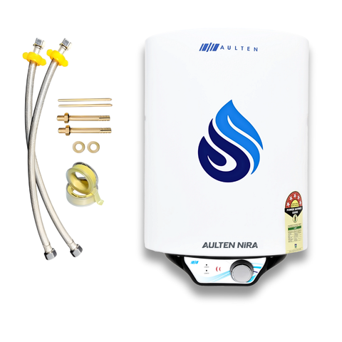 AULTEN NIRA 15 Ltr Geyser 5 Star Rated Storage Water Heater (Geyser) With Advanced Multi-Layered Safety AD098 (White)