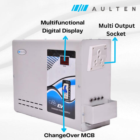 Aulten 5KVA 130V-280V Electric Vehicle Charger Power Supply for All 3/4 Wheeler EV AD042