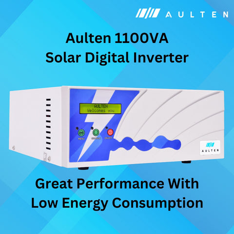 AULTEN Solar Hybrid Off-Grid Inverter for Home, Office and Shops 1100VA AD051 (White)