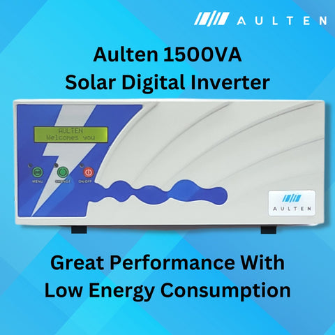 AULTEN Solar Hybrid Off-Grid Inverter for Home, Office and Shops 1500VA AD052 (White)