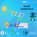 AULTEN Solar Hybrid Off-Grid Inverter for Home, Office and Shops 900VA AD051 (White)
